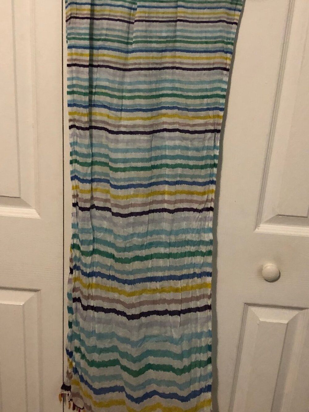 2Chic colorful striped scarf